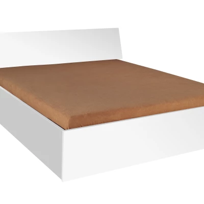 Manželská posteľ s úložným priestorom 160x200 MAKEL - biela