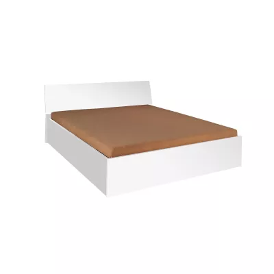 Manželská posteľ s úložným priestorom 160x200 MAKEL - biela