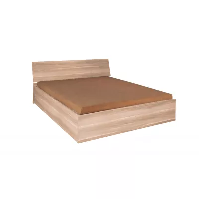 Manželská posteľ s úložným priestorom 160x200 MAKEL - dub sonoma