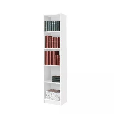 Úzky regál 40 cm AVOCA - biely