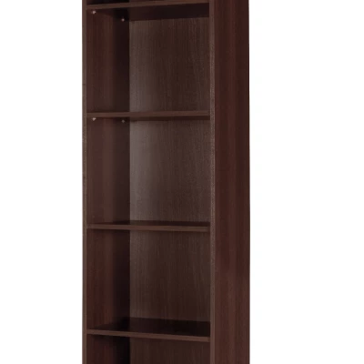 Úzky regál do obývačky ANDOVER - gaštan wenge
