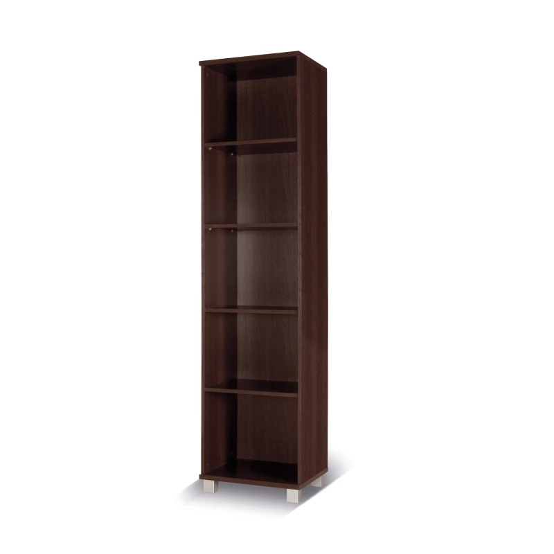 Úzky regál do obývačky ANDOVER - gaštan wenge