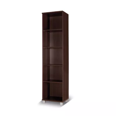 Úzky regál do obývačky ANDOVER - gaštan wenge