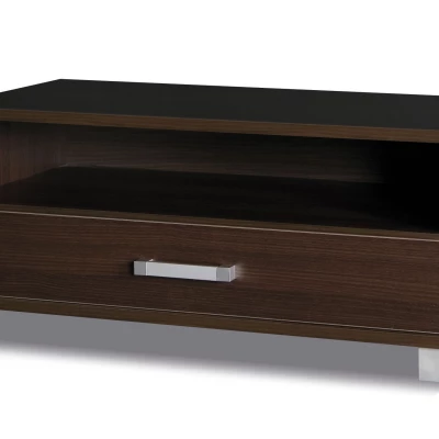 Malý TV stolík so šuplíkom ANDOVER 1 - gaštan wenge