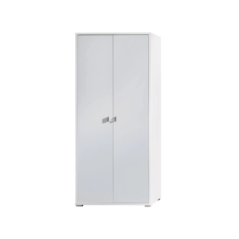 Dvojdverová šatníková skriňa 85 cm KINNEY - biela