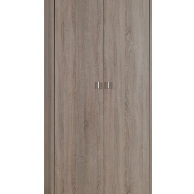Dvojdverová šatníková skriňa 85 cm KINNEY - dub sonoma