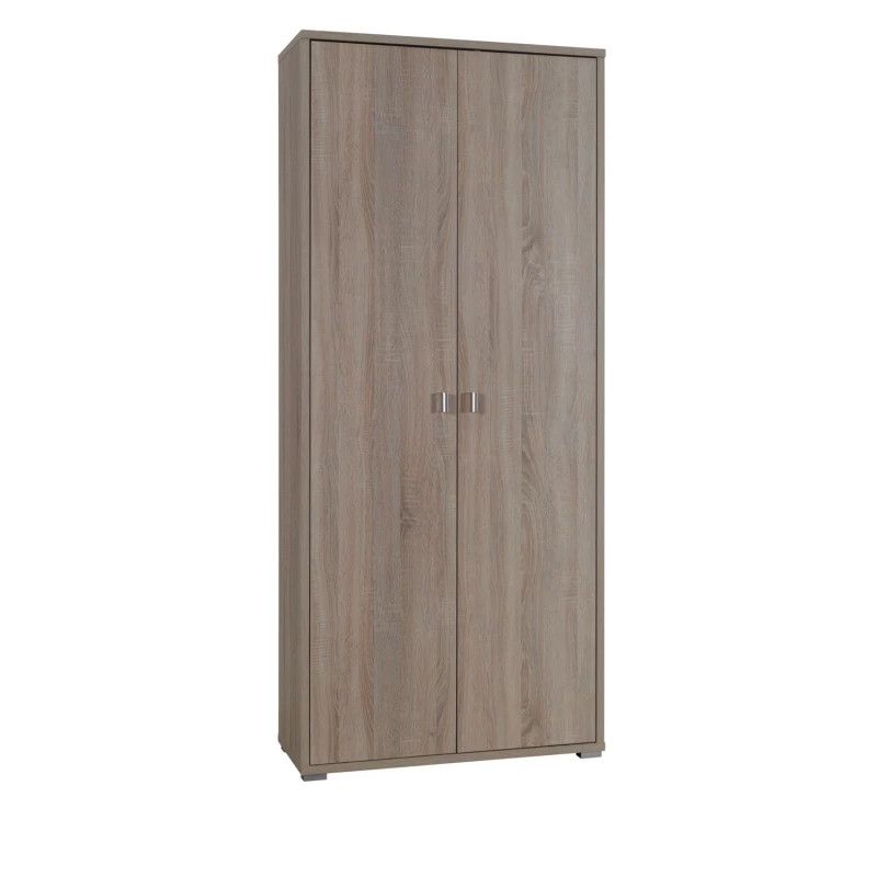 Dvojdverová šatníková skriňa 85 cm KINNEY - dub sonoma