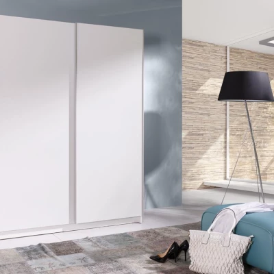 Šatníková skriňa 150 cm s posuvnými dverami WADENA 1 - biela