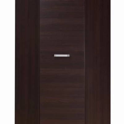 Rohová šatníková skriňa 90 cm ANDOVER - gaštan wenge
