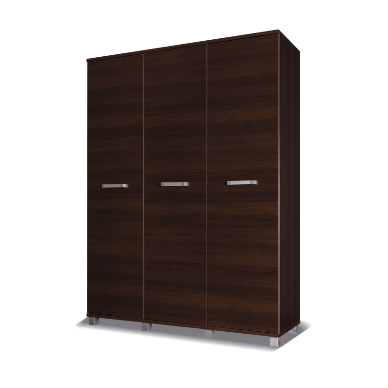 Šatníková kombinovaná skriňa 150 cm ANDOVER - gaštan wenge