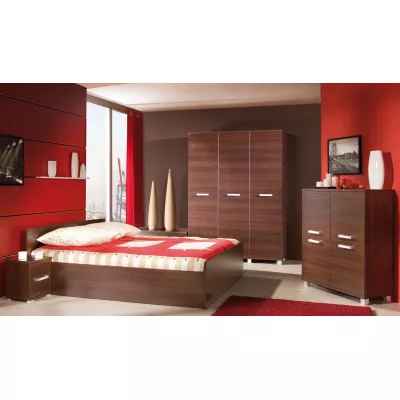 Komoda s dvierkami ANDOVER - gaštan wenge
