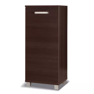 Úzka komoda s dvierkami ANDOVER - gaštan wenge