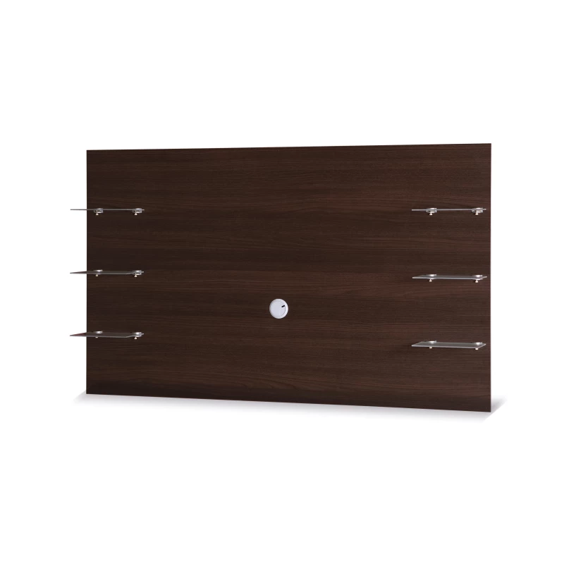Nástenný panel s poličkami ANDOVER - gaštan wenge