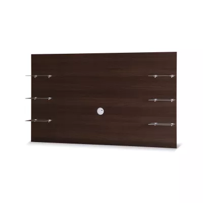 Nástenný panel s poličkami ANDOVER - gaštan wenge