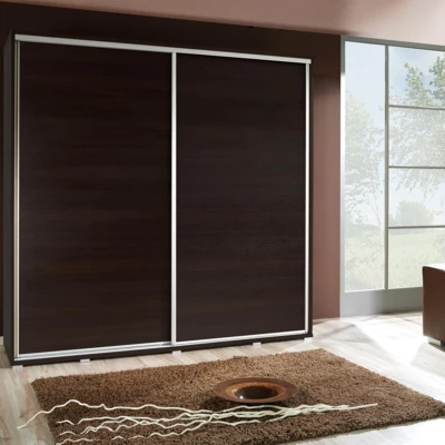 Široká šatníková skriňa 205 cm DANUBE 25 - gaštan wenge