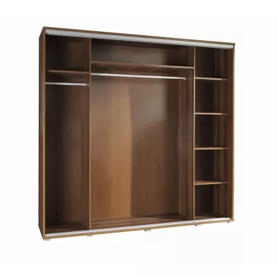 Široká šatníková skriňa 205 cm DANUBE 25 - gaštan wenge