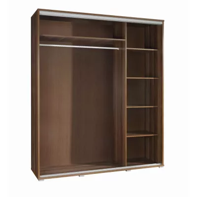 Vysoká šatníková skriňa 155 cm DANUBE 1 - gaštan wenge