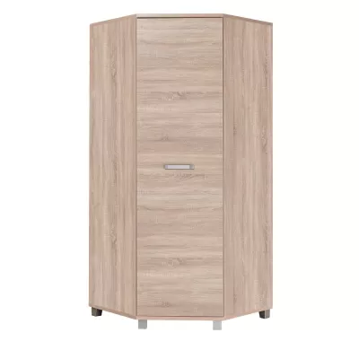 Rohová šatníková skriňa 90 cm ANDOVER - dub sonoma