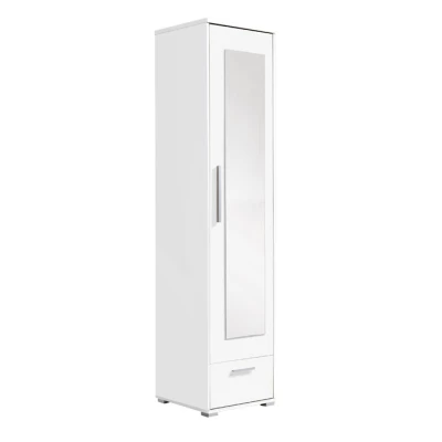 Predsieňová skriňa so zrkadlom 48 cm ORONOCO - biela