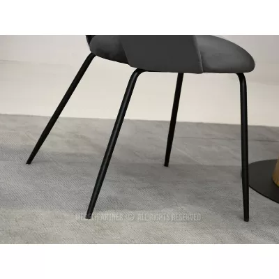 Jedálenská stolička ODETTA - grafit / čierna