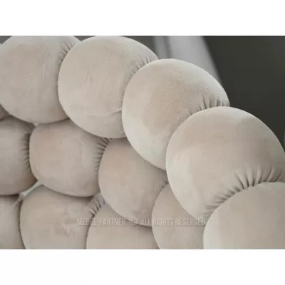 Dizajnová jedálenská stolička NAHIDA - béžová / šedá