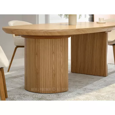 Oválny rozkladací stôl 200(300)x110 ANTOS - dub