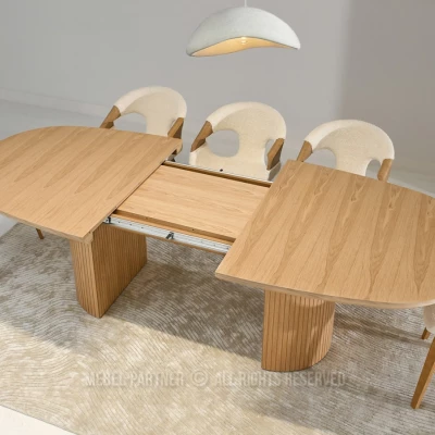 Oválny rozkladací stôl 200(300)x110 ANTOS - dub
