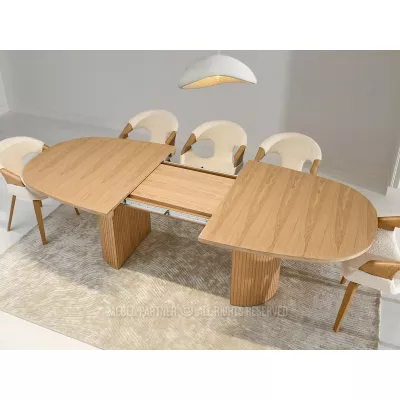 Oválny rozkladací stôl 200(300)x110 ANTOS - dub