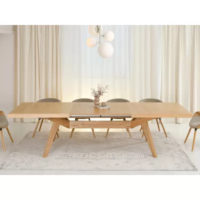 Rozkladací jedálenský stôl 200(300)x100 KABUDAL - dub
