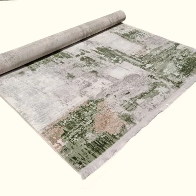 Obdĺžnikový kusový koberec 180x260 cm STEFANO - krémový / zelený