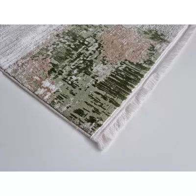Obdĺžnikový kusový koberec 180x260 cm STEFANO - krémový / zelený