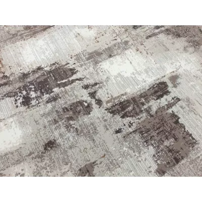 Obdĺžnikový koberec 80x150 cm STEFANO abstraktný - béžový / zlatý