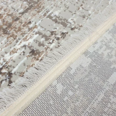 Obdĺžnikový kusový koberec 140x190 cm STEFANO - béžový / zlatý