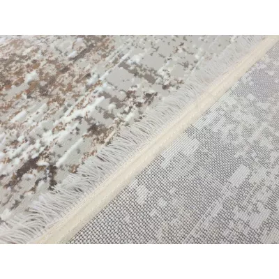 Obdĺžnikový kusový koberec 140x190 cm STEFANO - béžový / zlatý