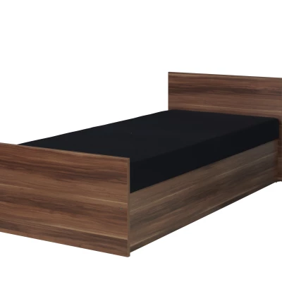 Jednolôžková posteľ s úložným priestorom 80x200 MAKEL - gaštan wenge