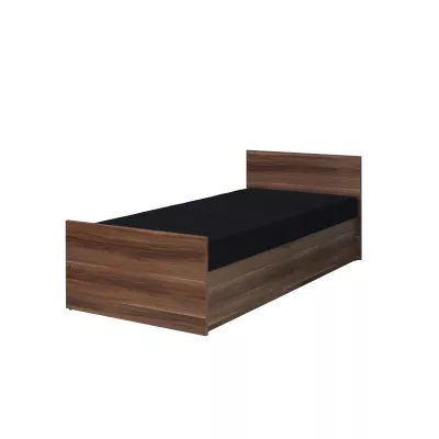 Jednolôžková posteľ s úložným priestorom 80x200 MAKEL - gaštan wenge