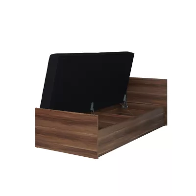 Jednolôžková posteľ s úložným priestorom 80x200 MAKEL - gaštan wenge