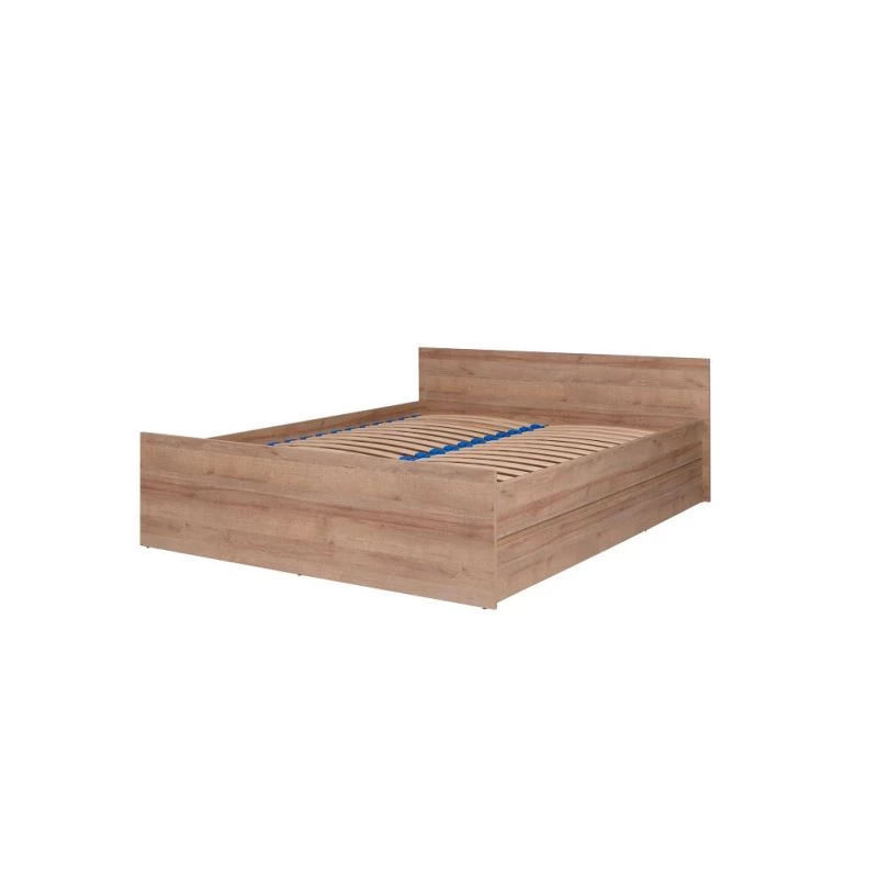Manželská posteľ s roštom 140x200 LIONU - dub riviera