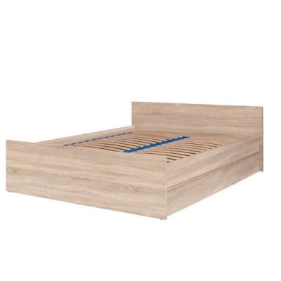 Manželská posteľ s roštom 140x200 LIONU - dub sonoma
