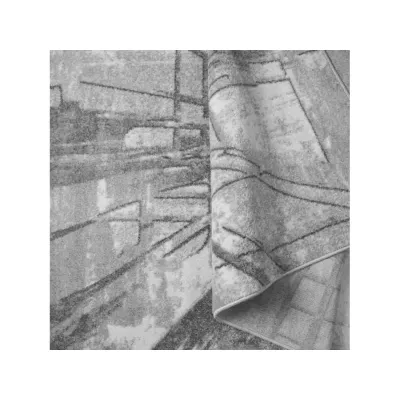 Abstraktný kusový koberec 240x330 cm ADALBERTO - šedý