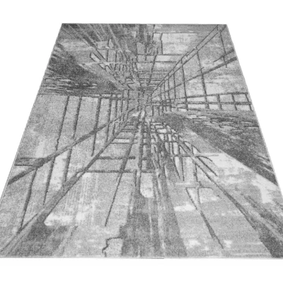 Abstraktný kusový koberec 240x330 cm ADALBERTO - šedý