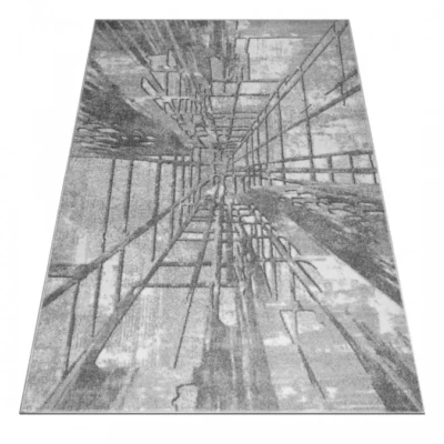 Abstraktný kusový koberec 240x330 cm ADALBERTO - šedý