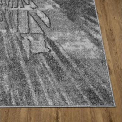 Abstraktný kusový koberec 240x330 cm ADALBERTO - šedý