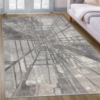 Abstraktný kusový koberec 200x290 cm ADALBERTO - béžový