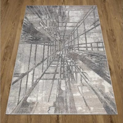 Abstraktný kusový koberec 120x170 cm ADALBERTO - béžový
