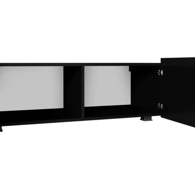 Závesný TV stolík CONNOR - biely / biely lesk