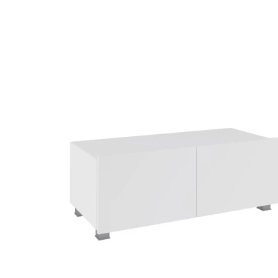 Závesný TV stolík CONNOR - biely / biely lesk
