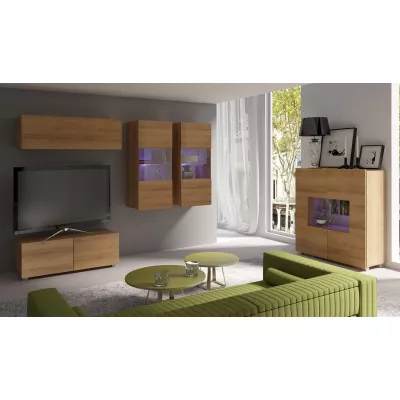 Závesný TV stolík CONNOR - dub zlatý