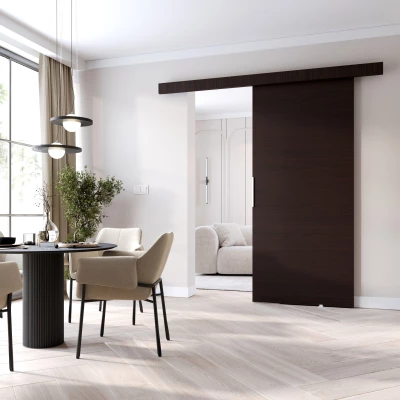 Posuvné dvere na stenu BARRET 1 - 76 cm, wenge