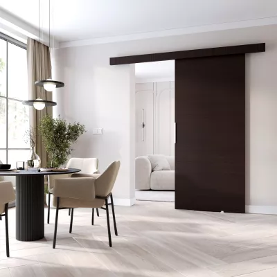 Posuvné dvere na stenu BARRET 1 - 76 cm, wenge